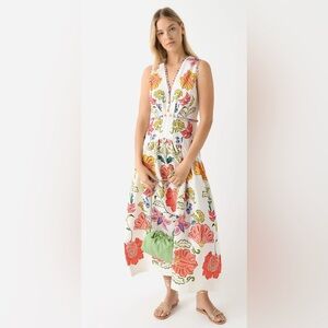 Farm Rio Floral Insects midi dress
